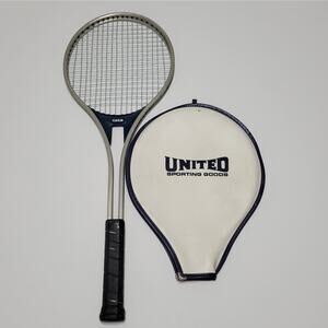 Vintage AMF / HEAD Standard Aluminum Tennis Racket (4 3/8) 80's With Head Cover